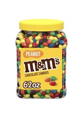 M&M’S Peanut Milk Chocolate Candy Bulk Jar (62 oz.)