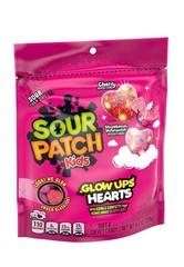 SOUR PATCH KIDS Glow Ups Hearts Soft & Chewy Valentine’s Day Candy, 8.47 Oz