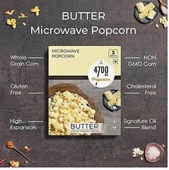 4700BC Popcorn, Microwave Bag, Butter, 255g(Pack of 3)