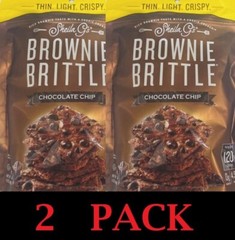 2x Sheila G’s Brownie Brittle Chocolate Chip Cookie Snack Thins 5 oz Bag 2 PACK