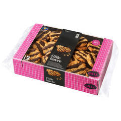 2x Gille Havre 600g Vegan Swedish Oat Cookies Roasted Oats Cocoa Glaze Stripes