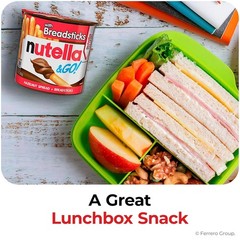Nutella & GO! Bulk 24 Pack, Hazelnut and Cocoa Spread with Breadsticks, Stocking