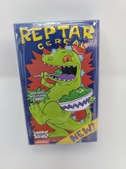 BRAND NEW Nickelodeon’s The Rugrats “REPTAR CEREAL” Sour Green Apple Candy Tin