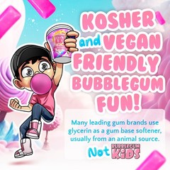 Bubblegum Kids Original Blend Sugar-Free Bubble Gum Pellets Bag – 55 Count