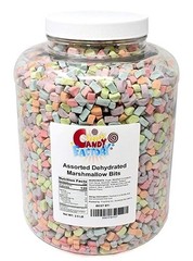 Assorted Dehydrated Marshmallow Bits in Jar, 2.5 Lbs updated