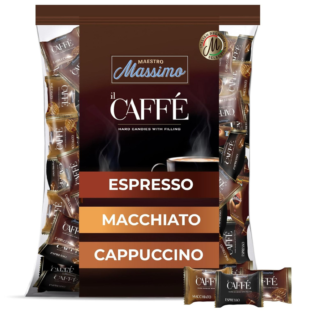 Maestro Massimo Assorted Coffee Candy – Individually Wrapped 2.2 Pound Bulk B…