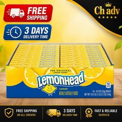 Lemonhead Candy 0.8 Ounce Box Pack of 24