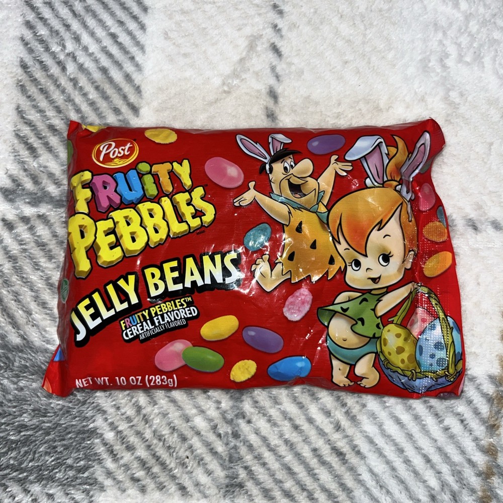 Post 4 oz. FRUITY PEBBLES Cereal Flavored Jelly Beans Limited Time * BB 3/2026 *