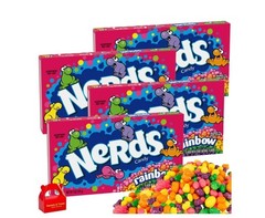 Lot of 4 Wonka Theater Candy Nerds Rainbow Classic 5oz Boxes BBD 12/31/2027