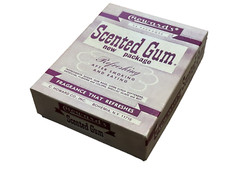 Vintage Advertising Chowards C Howards Scented Chewing Gum 2 packs Original Box