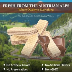 Indulge in Wafers Austrian Chocolate Wafer 2.25oz – Pack of 2 for Any Occasion
