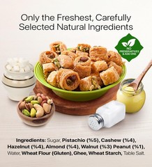 Turkish Baklava Gift Set – Assorted Nut & Spice Pastry Box – Halal Snacks 45-48