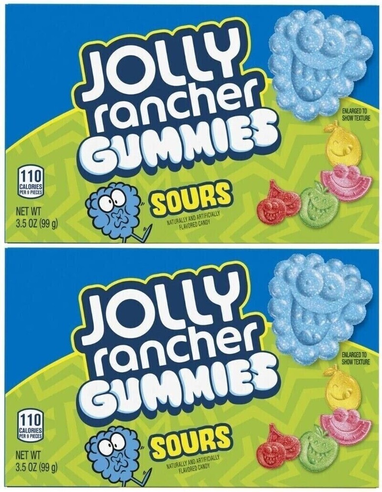 2x Jolly Rancher Acid Candy Aroma 99g Sour & Mellow Gummy Theatre Box