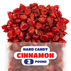 Hard Candy Cinnamon Flavor – 2 Pound Bulk Pack (About 180 Count) – Individually