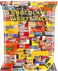 2LBS*Bulk Assorted Chocolate Variety Pack~Individually Wrapped Fun Size Candy 🍫