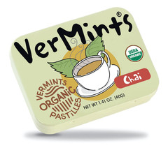 Organic Chai Breath Mints Pack of 6 Travel Tins All Natural Vegan