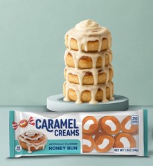 Goetze Caramel Creams Honey Bun Candy 20 Count 1.9 oz Packs