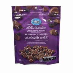 AiWaWa CA, Canada Milk Chocolate Covered Raisins, 908g