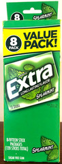 Wrigley’s Extra Spearmint 8-15 Stick Packs (120) BB 07/20/26+