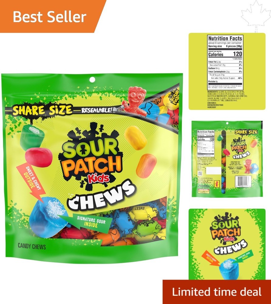 Individually Wrapped Chews Soft and Chewy Candy 8.12 oz – Sweet & Sour Treats
