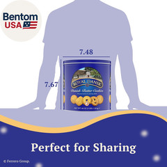Danish Butter Cookies, Premium Assorted Cookies in a Gift Tin, Great for Sharing