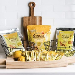 Original Ginger Chews,1 Lb – Candied Ginger – Candy Pack – Ginger Chews Candy