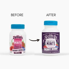 Zellie’s |100% Xylitol Sugar Free Cherry Berry Breath 250 Count (Pack of 1)