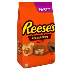 Miniatures Milk Chocolate Peanut Butter Cups, Candy Party Pack, 30 oz
