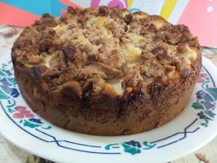 8-inch Apple Yogurt Cake with Streusel Topping*Moist & Fluffy*Birthday Cake