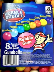 Dubble Bubble 1 inch Gumballs Bulk Gumball Machine Refill Assorted Gum Flavors
