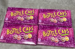 Wonka Bottle Caps, Fizzy Hard Candy, 5 Ounce Theater Candy Boxes (Pack of 4)