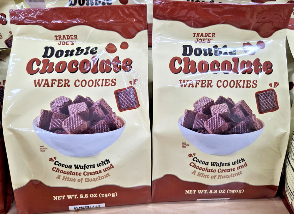 Trader Joe’s Double Chocolate Wafer Cookies 8.8oz 250g (2 Bags)