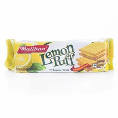 Maliban Lemon Puff Biscuits 200g Pack 100% Genuine with Real Lemon Cream taste