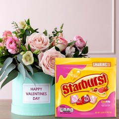 STARBURST FaveREDS Fruit Chews Candy, Chewy 15.6 Ounce (Pack of 1), Red,Pink