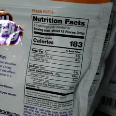 Andersen’s Crazy Candy Freeze Dried Peaches Smores Lot of 5 Exp: 8/26