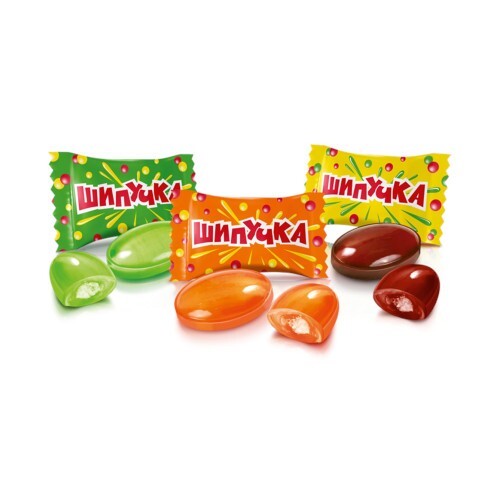 Ukrainian Sweets ROSHEN Lollipop Caramel Candy “Shipuchka” Lime Cola Orange 200g