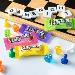 Candy, Assorted Fruit Flavored Taffy Candy, Sour Apple, Cherry, Strawberry & Ban