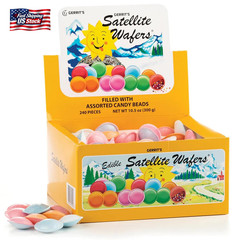 Gerrit’S Satellite Wafers Candy – Pack of 240 – Filled with Assorted Beads – Lig