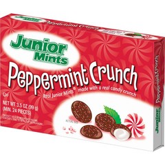 Junior Mints Peppermint Crunch 3.5 Ounce Sugar Candy Pack of 1