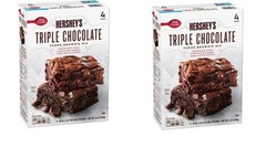 2 Pack Betty Crocker HERSHEY’S Triple Chocolate Fudge Brownie Mix, 40 oz. 8 pk.
