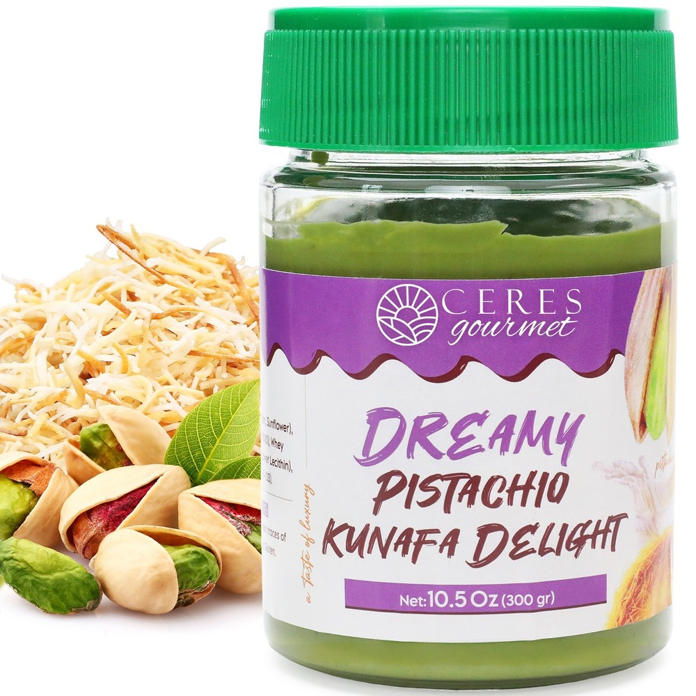 Pistachio Cream Kataifi Spread: Dubai Chocolate Filling – 10.5oz