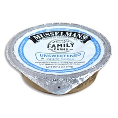 Musselman’s Unsweetened Apple Sauce Cup Value Pack, 2 Oz | Pack of 36