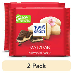 Pack of 2 Dark Chocolate with Marzipan Candy Bars, 3.5 oz Each Free Shipping….