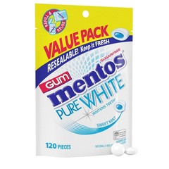 Mentos Xylitol Sugar Free Chewing Gum Sweet Mint 120 Piece Bulb Bulk Sugar