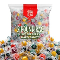 “Jaw Breakers Hard Candy | 2-Pound Bag | Fruit Flavored Assortment | About 160..