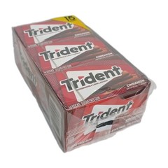 Trident Sugar Free Gum, Cinnamon, 15 Count 14 Pieces in Each Free Shipping E1/27