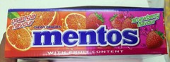 Mentos Strawberry FlavorCandy Stick Pack BreathMints Pack Of 18 + Free Shipping