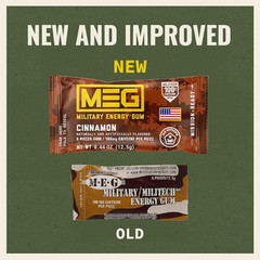 – Military Energy Gum | 100Mg of Caffeine per Piece + Increase Energy + Boost Ph