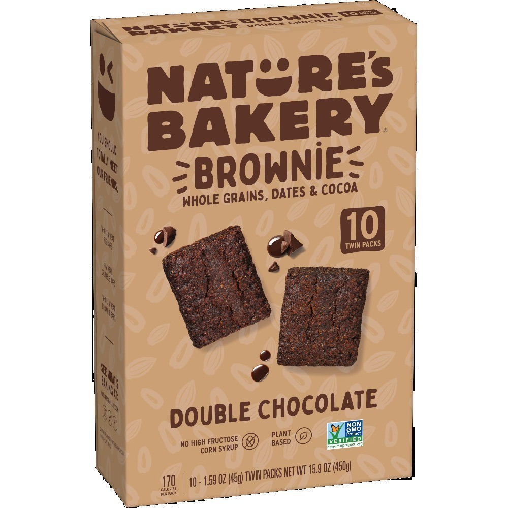 Double Chocolate Brownie Twin Packs 10 Count Individually Wrapped Snack