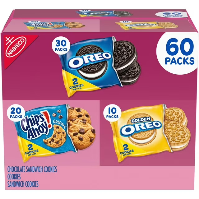 Nabisco Sweet Treats Cookie Variety Pack, OREO & CHIPS AHOY! (60 pk.)Great Price